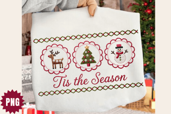 Crochet Cute Tis the Season Yarn PNG Des
