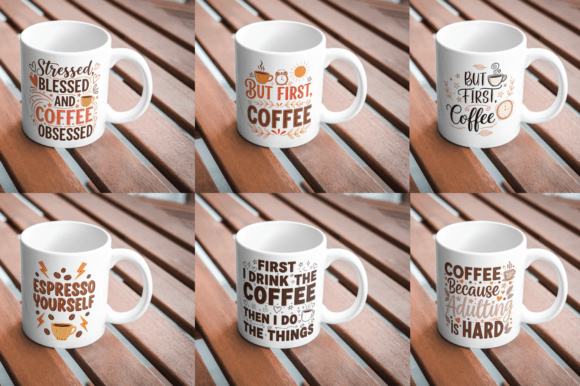 Cute Coffee SVG Bundle for T-shirt