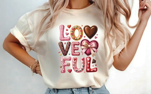 Funny Loveful Valentine T-shirt PNG