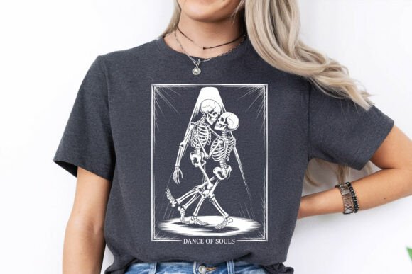 Halloween Dance of Souls Skeleton SVG