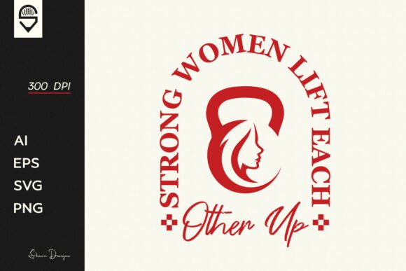 Motivational Women's Gym T-shirt Design