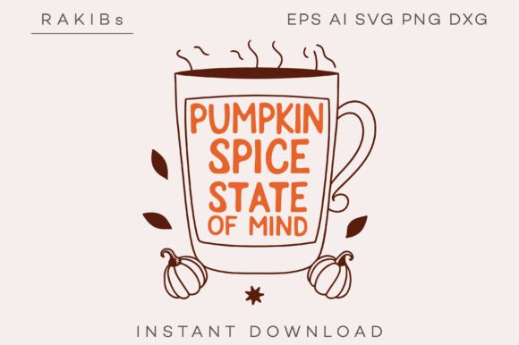 Pumpkin Spice State of Mind Tee SVG PNG