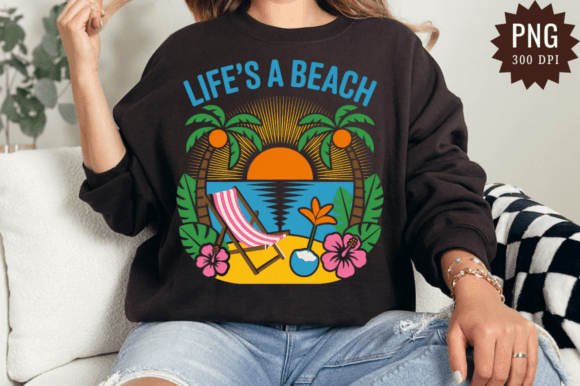 Retro Life s a Beach PNG