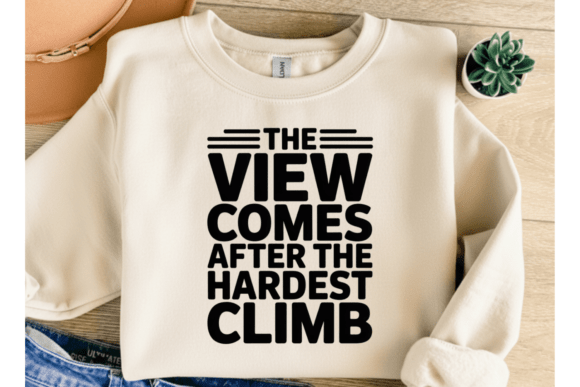 The View Comes After Climb PNG SVG