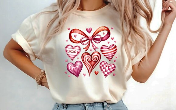 Valentine Coquette Bow Sublimation PNG